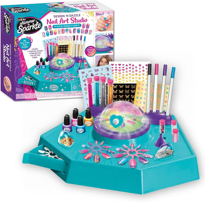 Shimmer n Sparkle Design n Dazzle Nail Art Studio Kit