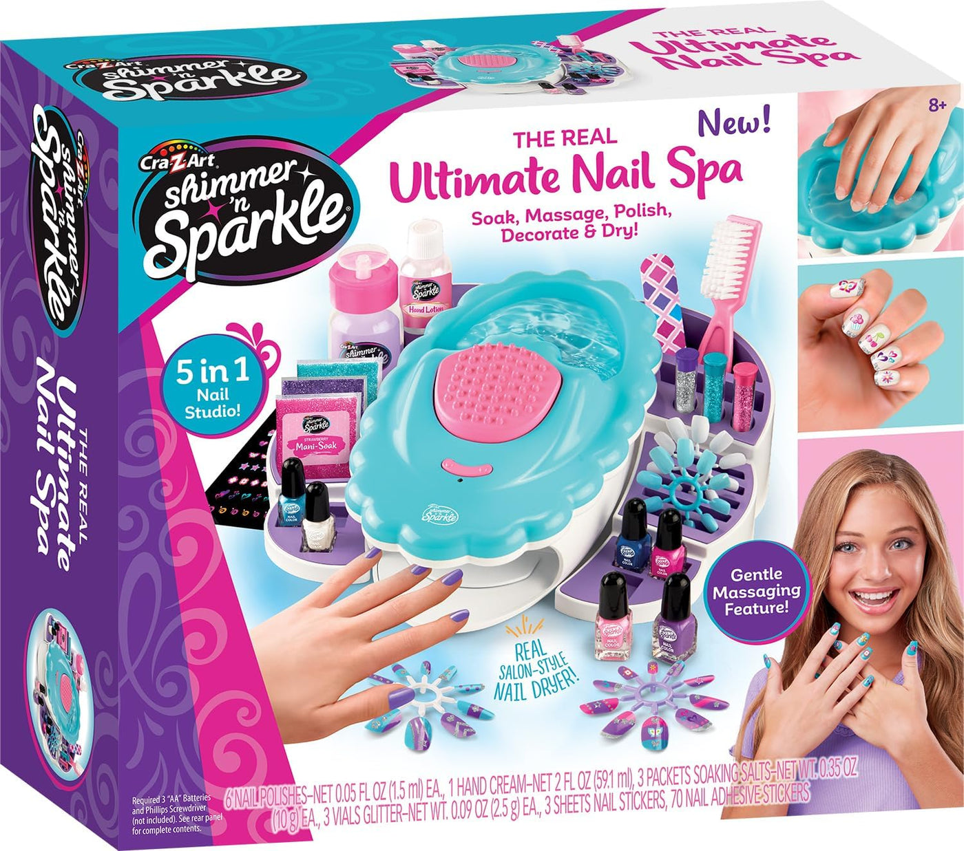 Shimmer 'n Sparkle All in One Ultimate Nail Spa - Ages 8+