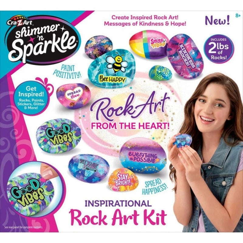 Shimmer 'n Sparkle Inspirational Rock Art - Ages 6+