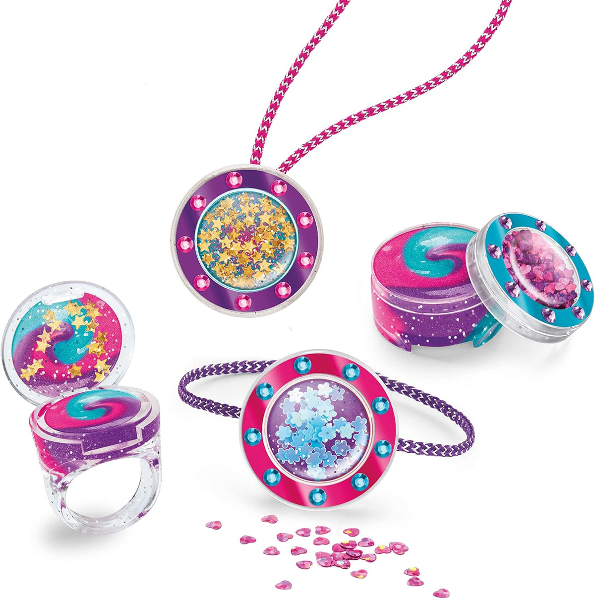 Shimmer n Sparkle Glitter & Gem Lip Gloss Locket