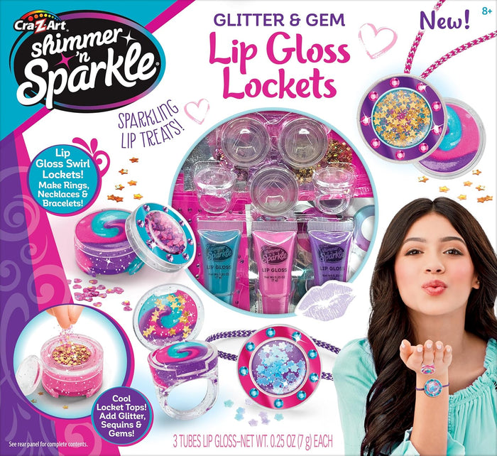 Shimmer n Sparkle Glitter & Gem Lip Gloss Locket