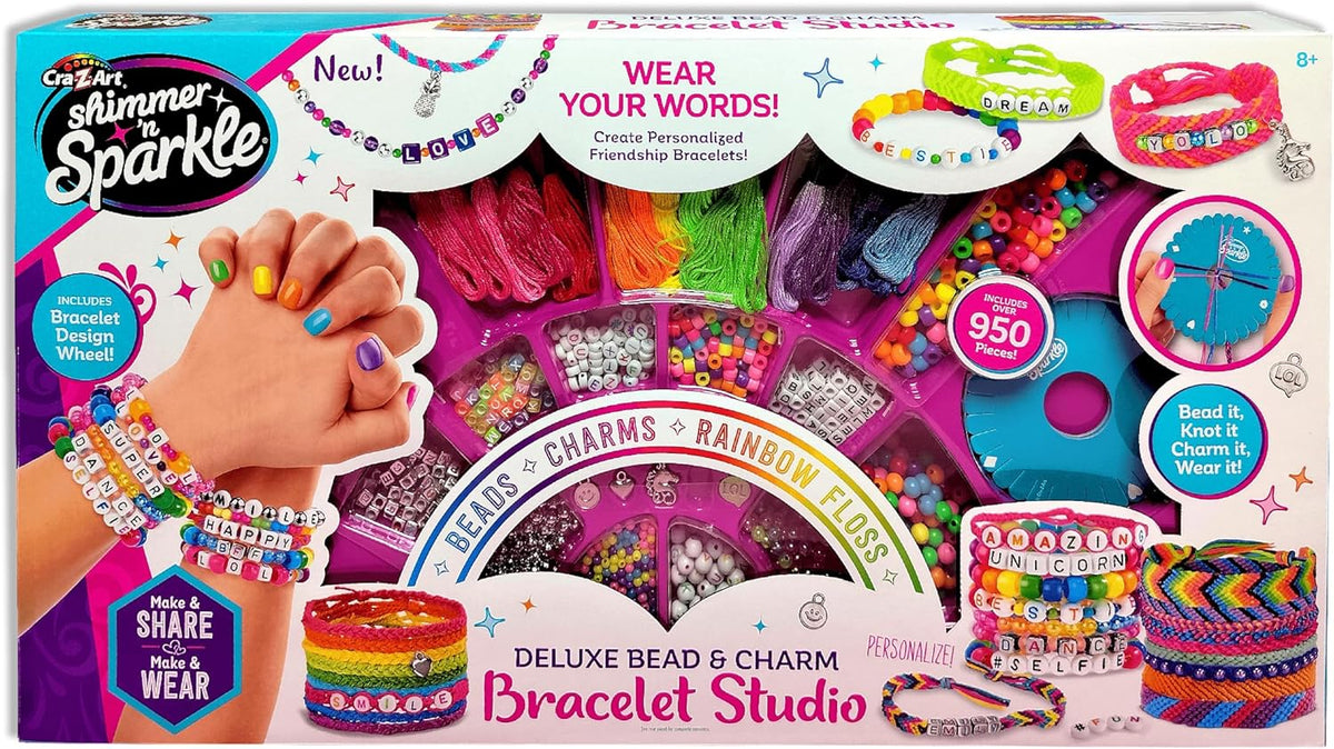 Shimmer n Sparkle Deluxe Bead & Charm Bracelet Studio