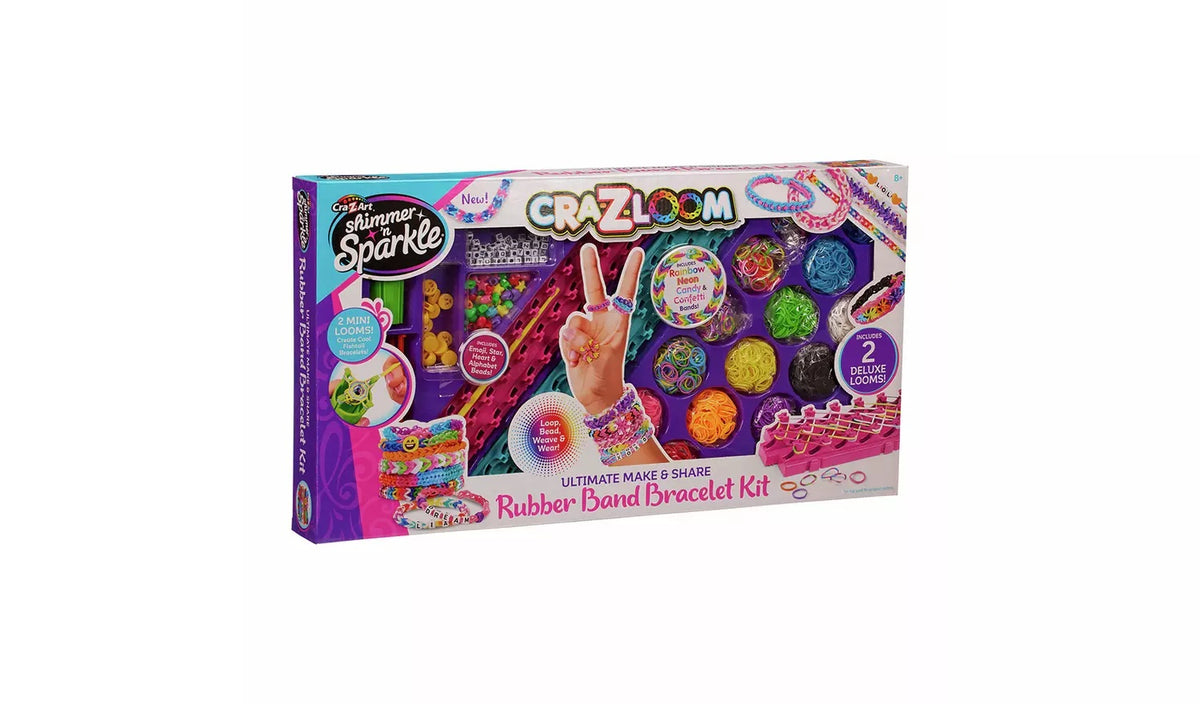 Cra-Z-Art Shimmer n Sparkle Loom Bracelet Kit - Beads and Hooks