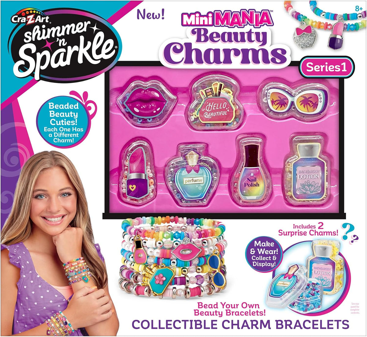 Shimmer n Sparkle Mini Mania Beauty Charms Bracelet Maker
