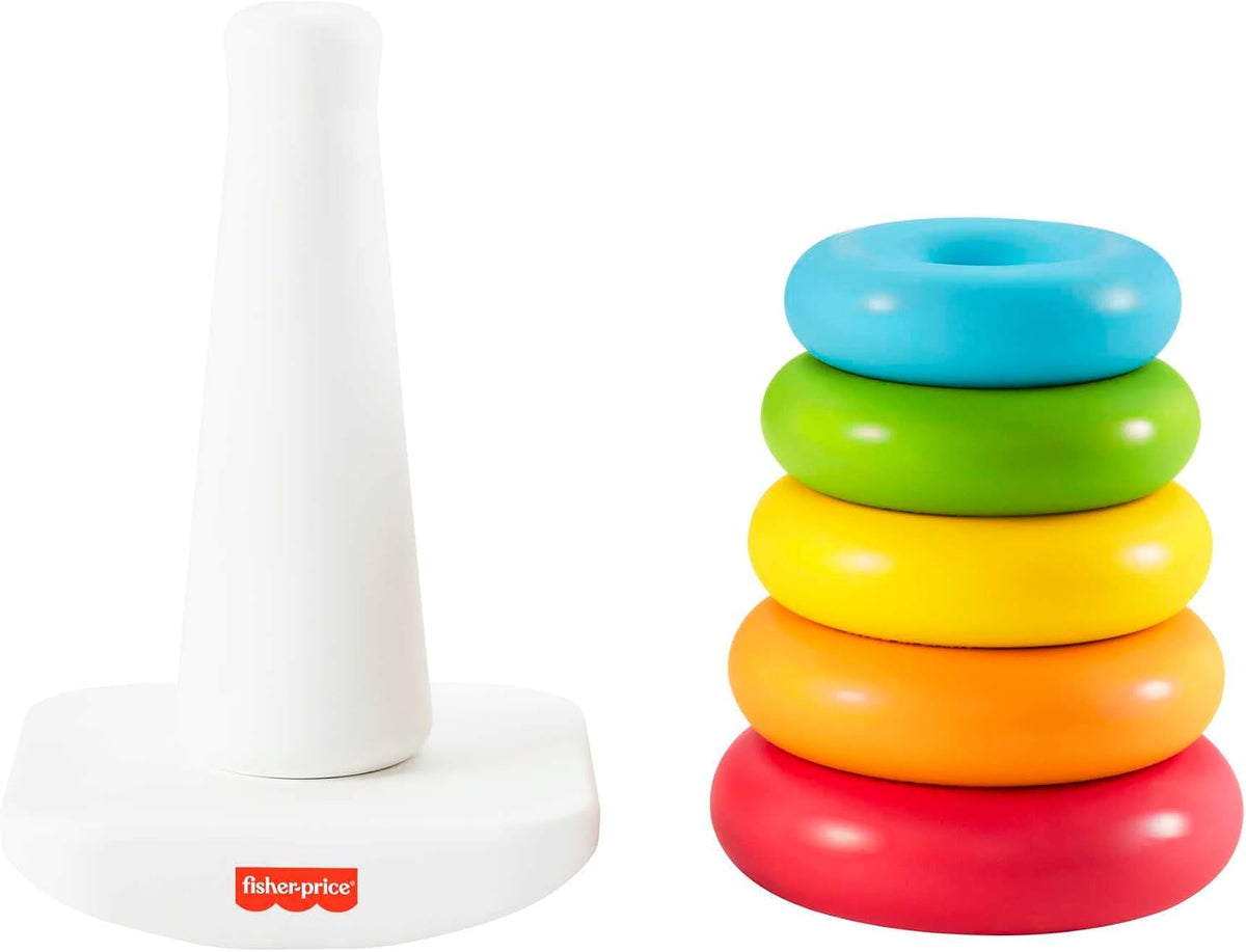 Fisher-Price Eco Rock-a-Stack - Plant-Based Stacking Rings Toy