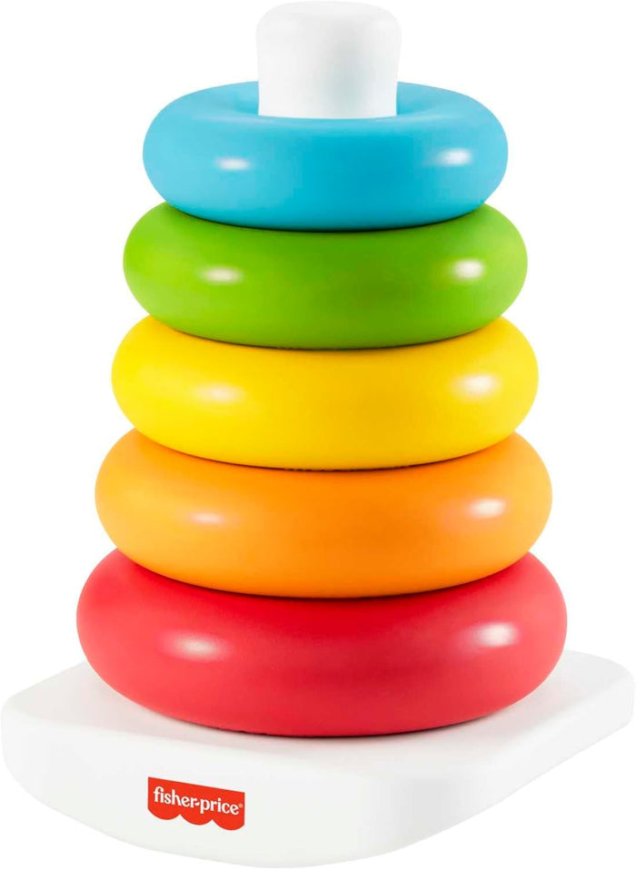 Fisher-Price Eco Rock-a-Stack - Plant-Based Stacking Rings Toy
