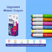Mideer Washable Silky Crayon Set - 6 Colours