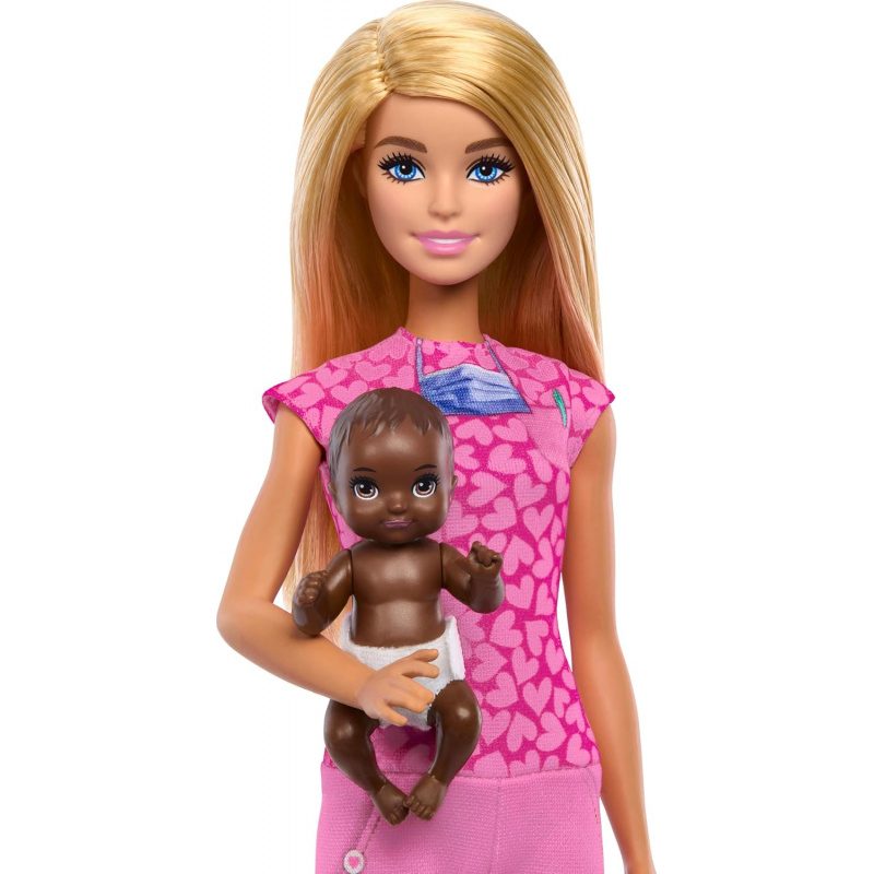 Barbie Baby Doctor Doll with Baby and Exam Table