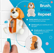 Flipper Toothbrush Cover and Toothbrush Combo Pack Giraffe