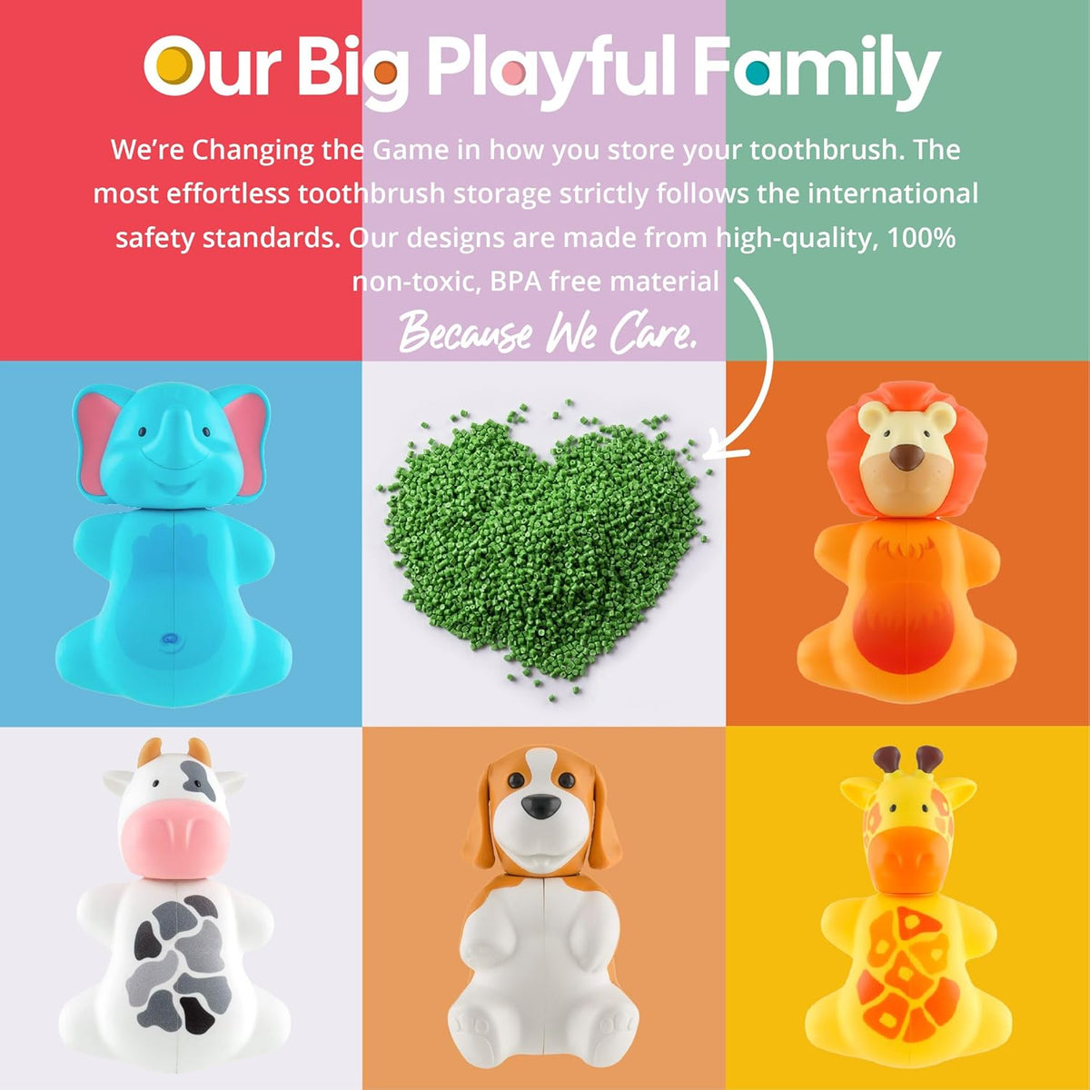 Flipper Toothbrush Cover and Toothbrush Combo Pack Lion