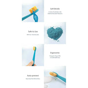 Flipper Toothbrush Twigo Kids Green & Yellow - 2 Pcs