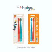 Flipper Toothbrush Twigo Kids Orange & Blue - 2 Pcs