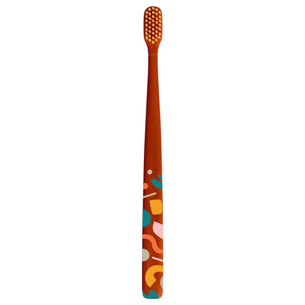 Flipper Toothbrush Cover & Toothbrush Combo Pack - Flora Pink