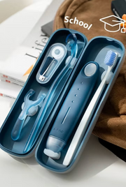 Flipper Mono Oral Care Kit Garage Navy - Kids Toothbrush Set