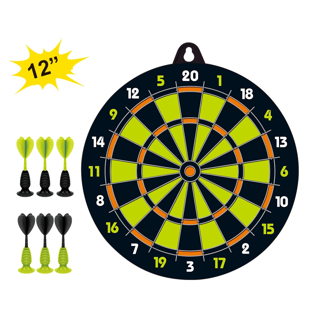 Aojie Sport 12" Target Set with 6 Darts