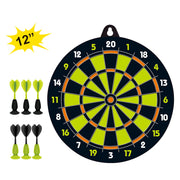 Aojie Sport 12" Target Set with 6 Darts