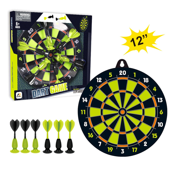 Aojie Sport 12" Target Set with 6 Darts