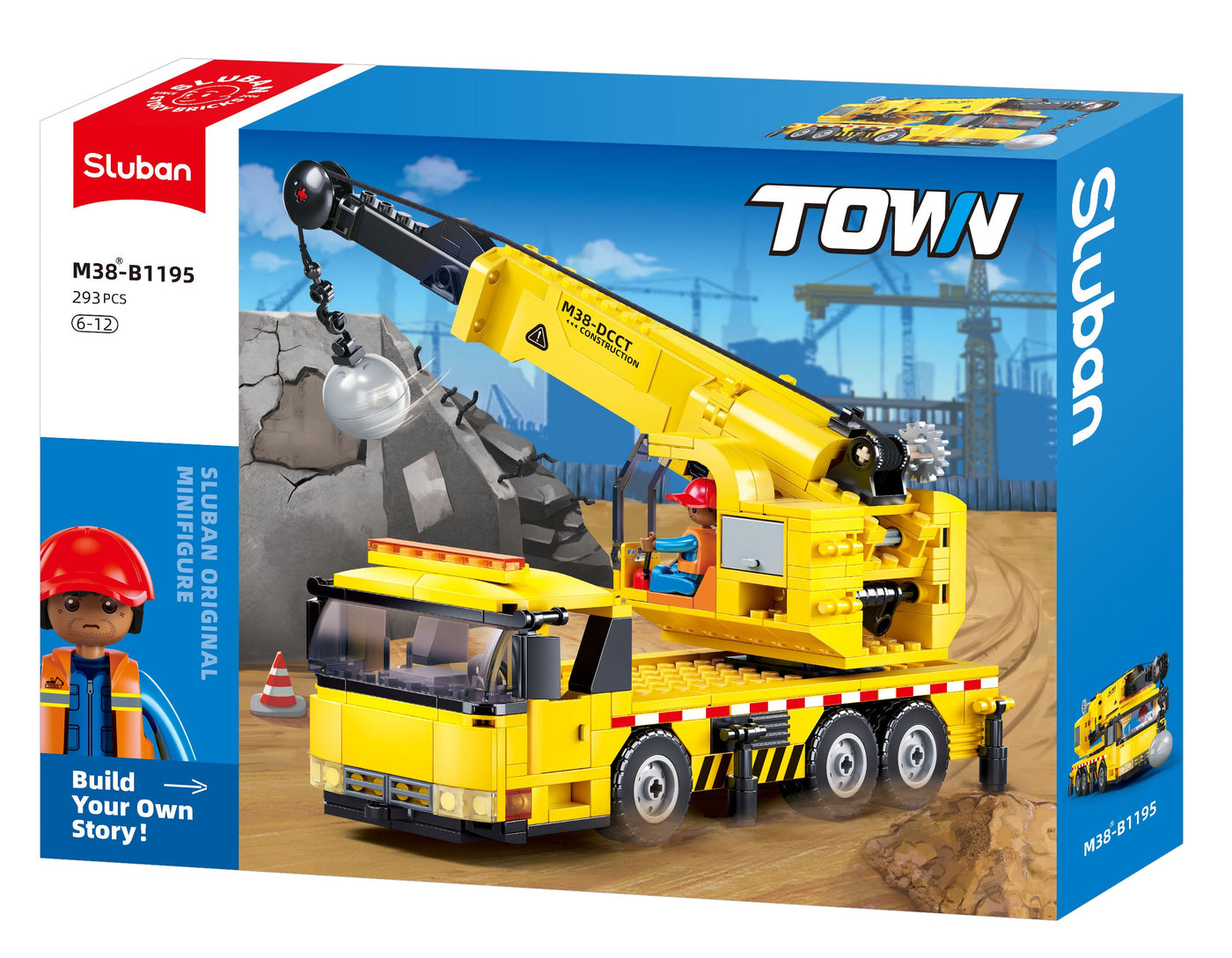 Sluban Town C2 Wheeled Crane (293 Pieces)