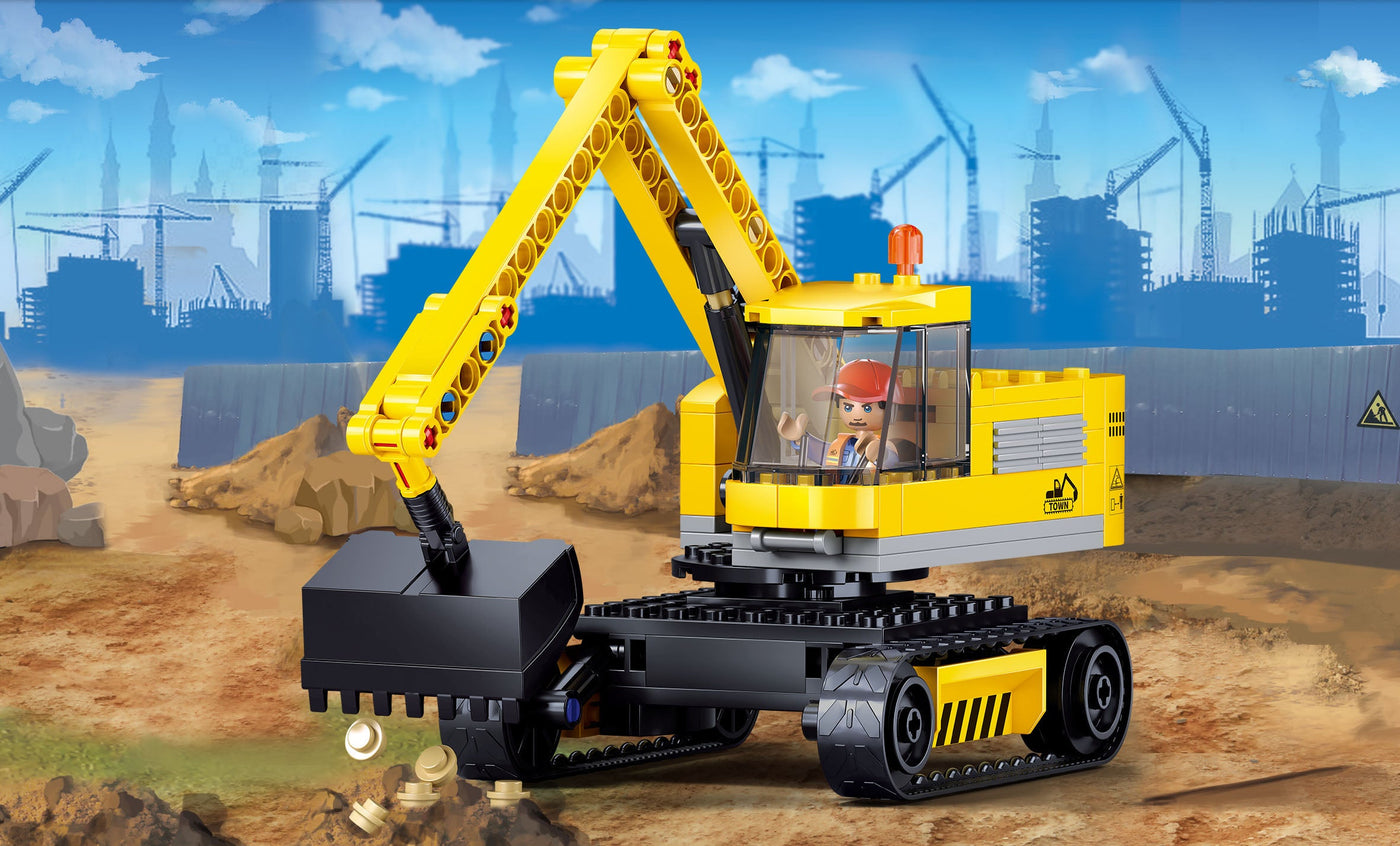Sluban Town E6 Small Excavator (152 Pieces)