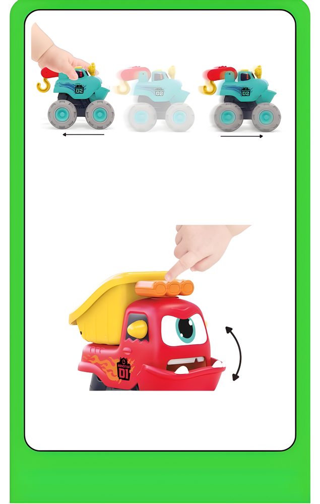 HOLA Fun Monster Construction Truck Set