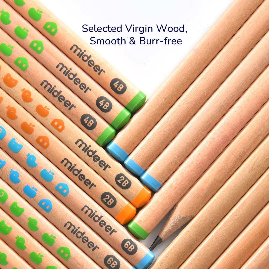 Mideer Thick Triangular Pencils HB 18pcs Age 6+