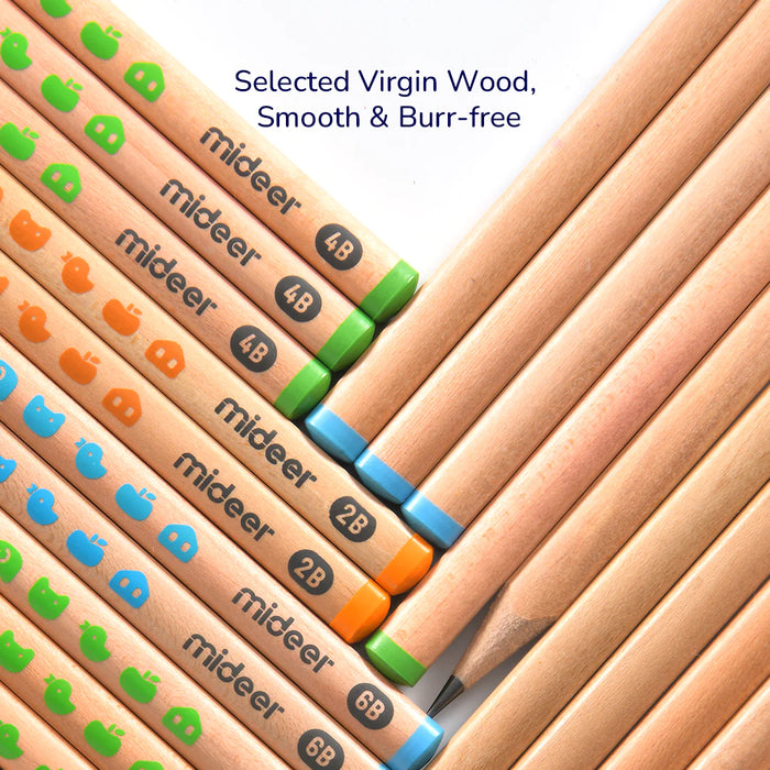 Mideer Thick Triangular Pencils HB 18pcs Age 6+