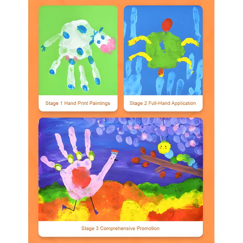 Mideer Finger Paint Paper - 15 Sheets - Age 3+