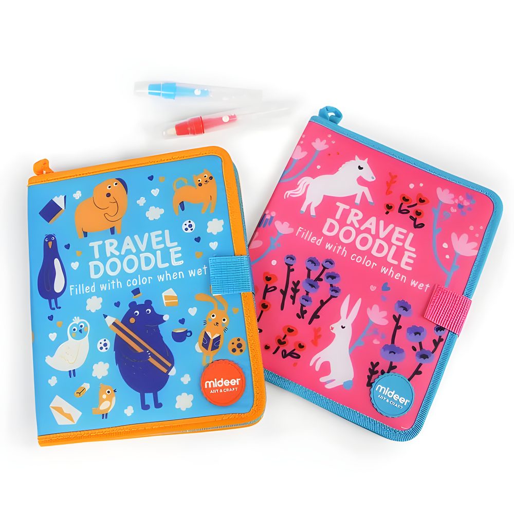 Mideer Travel Doodle Reusable Journal - Pink