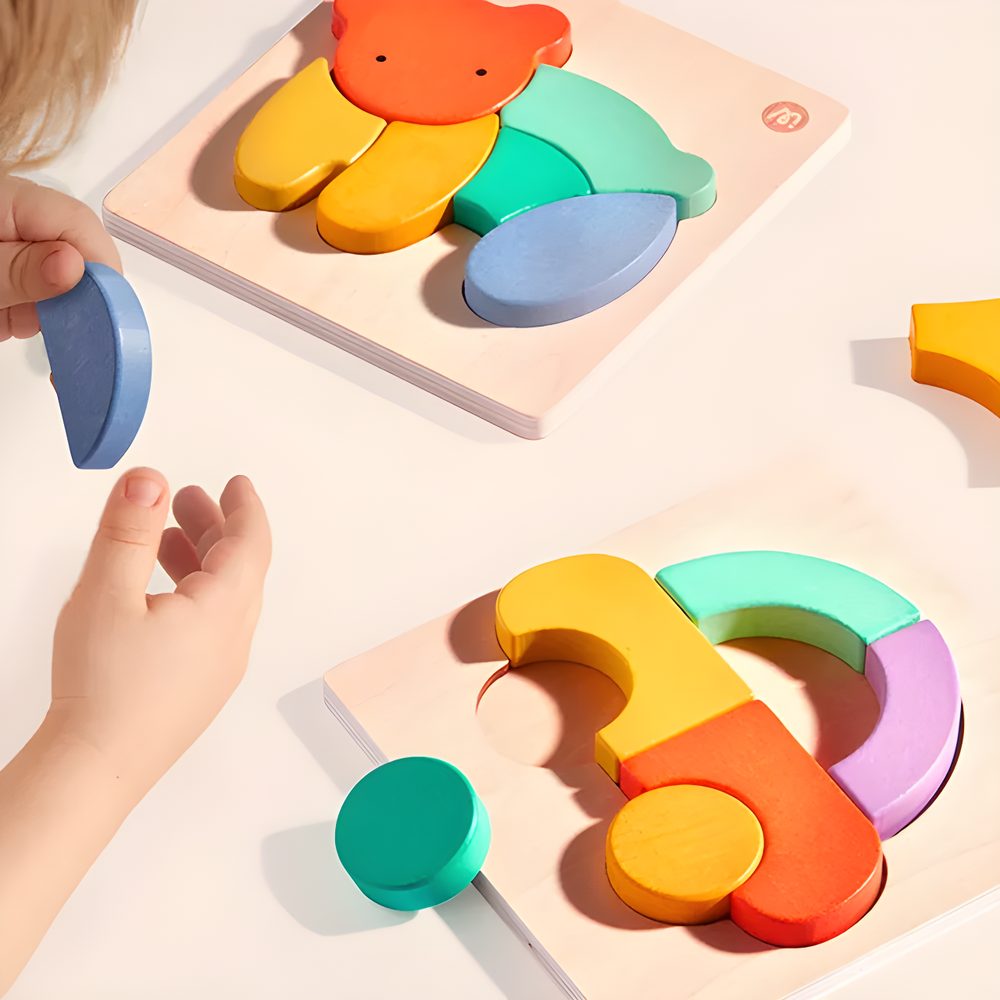 Mideer Wooden Building Blocks Rabbit Toddler Toy