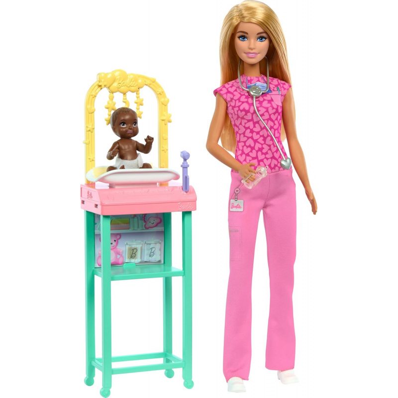 Barbie Baby Doctor Doll with Baby and Exam Table