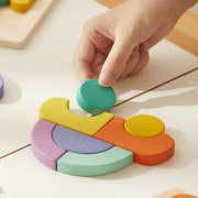 Mideer Wooden Building Blocks Car Toddler Toy