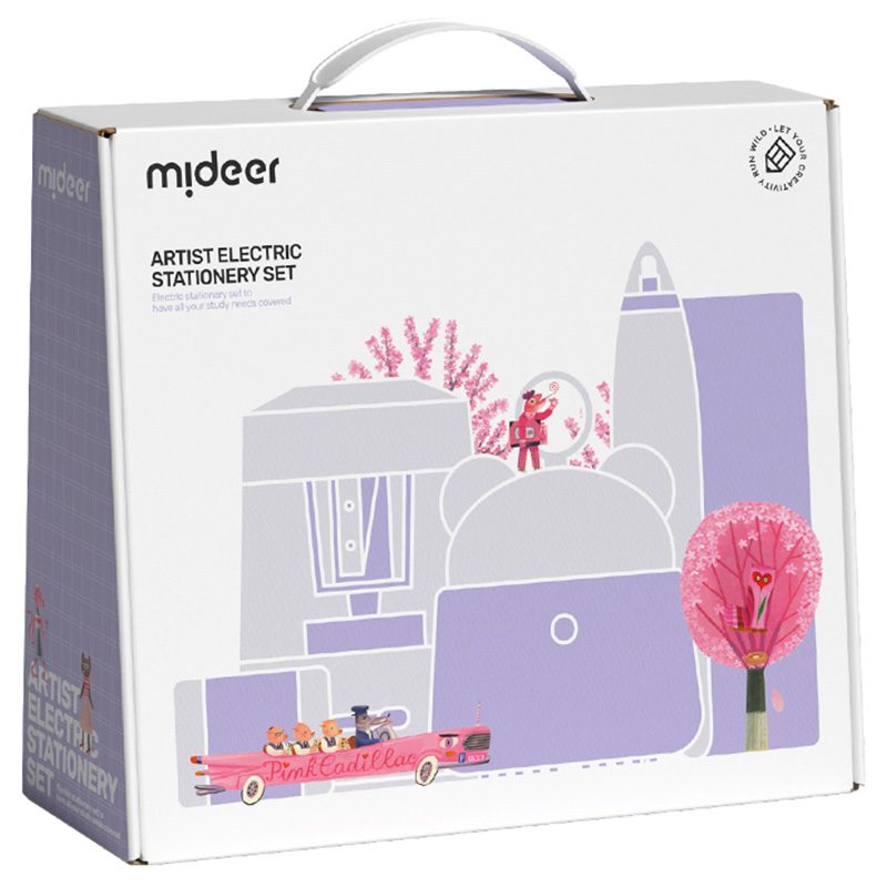 Mideer Electric Stationery Set Artist Pink Age 3+