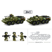 Sluban ModelBricks BTR80AS Infantry Fighting Vehicle 2 in 1