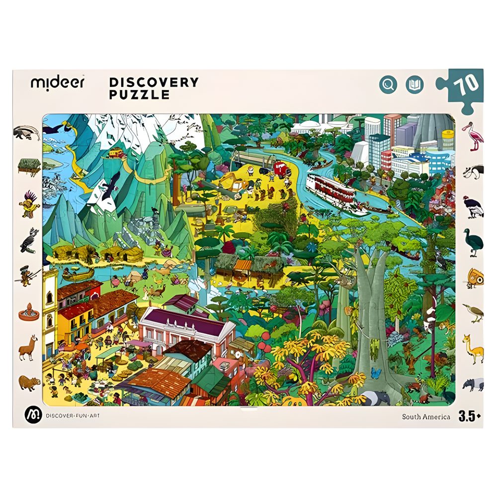 Mideer Discovery Puzzle Big World Small World - South America