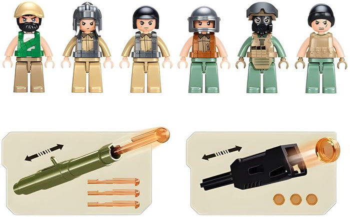 Sluban Army Operation Hunt and Eliminate Building Set
