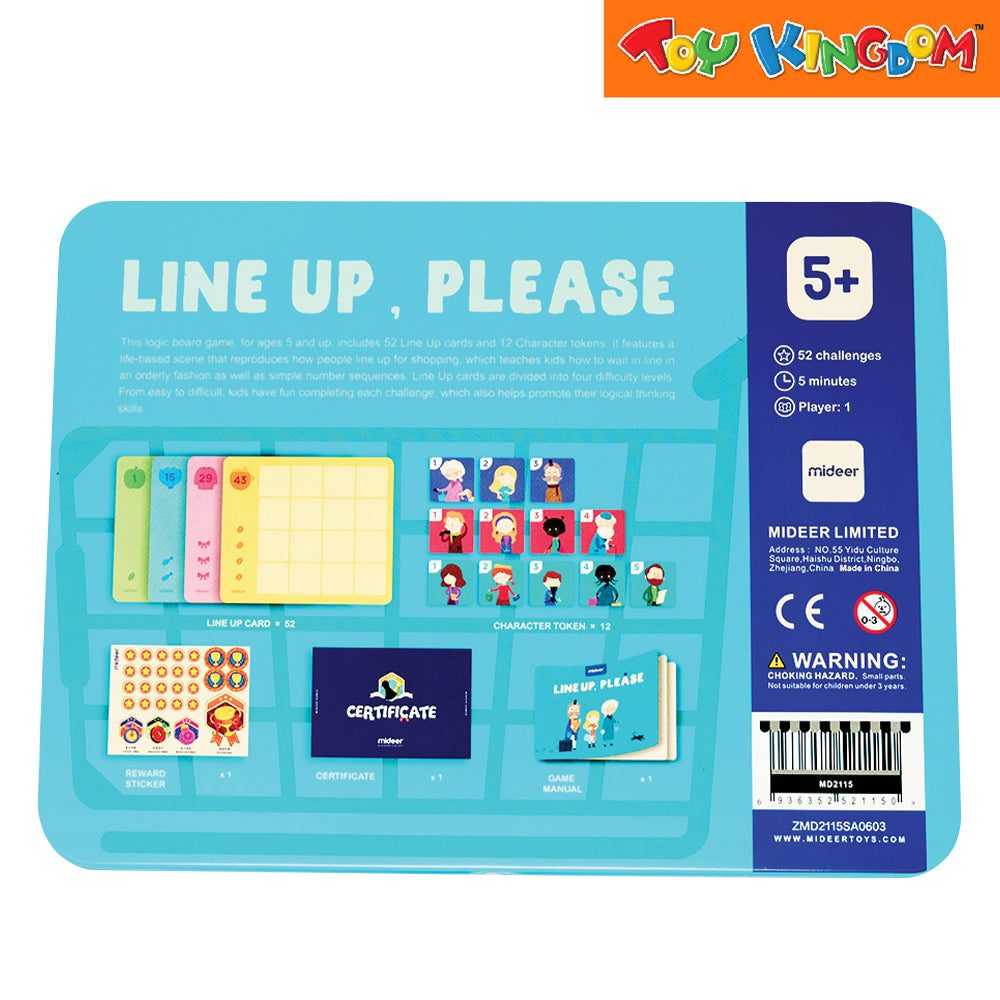 Mideer Line Up Please Board Game Age 5+