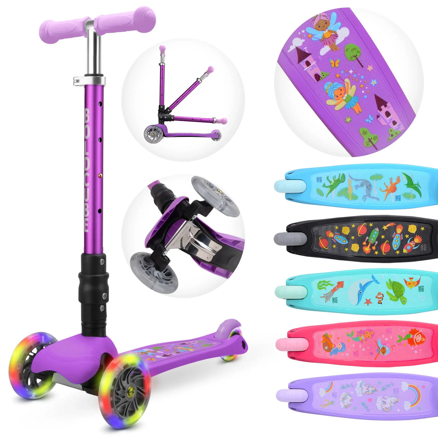 Boldcube Teeny Fold Scooter - Fairytale Lilac