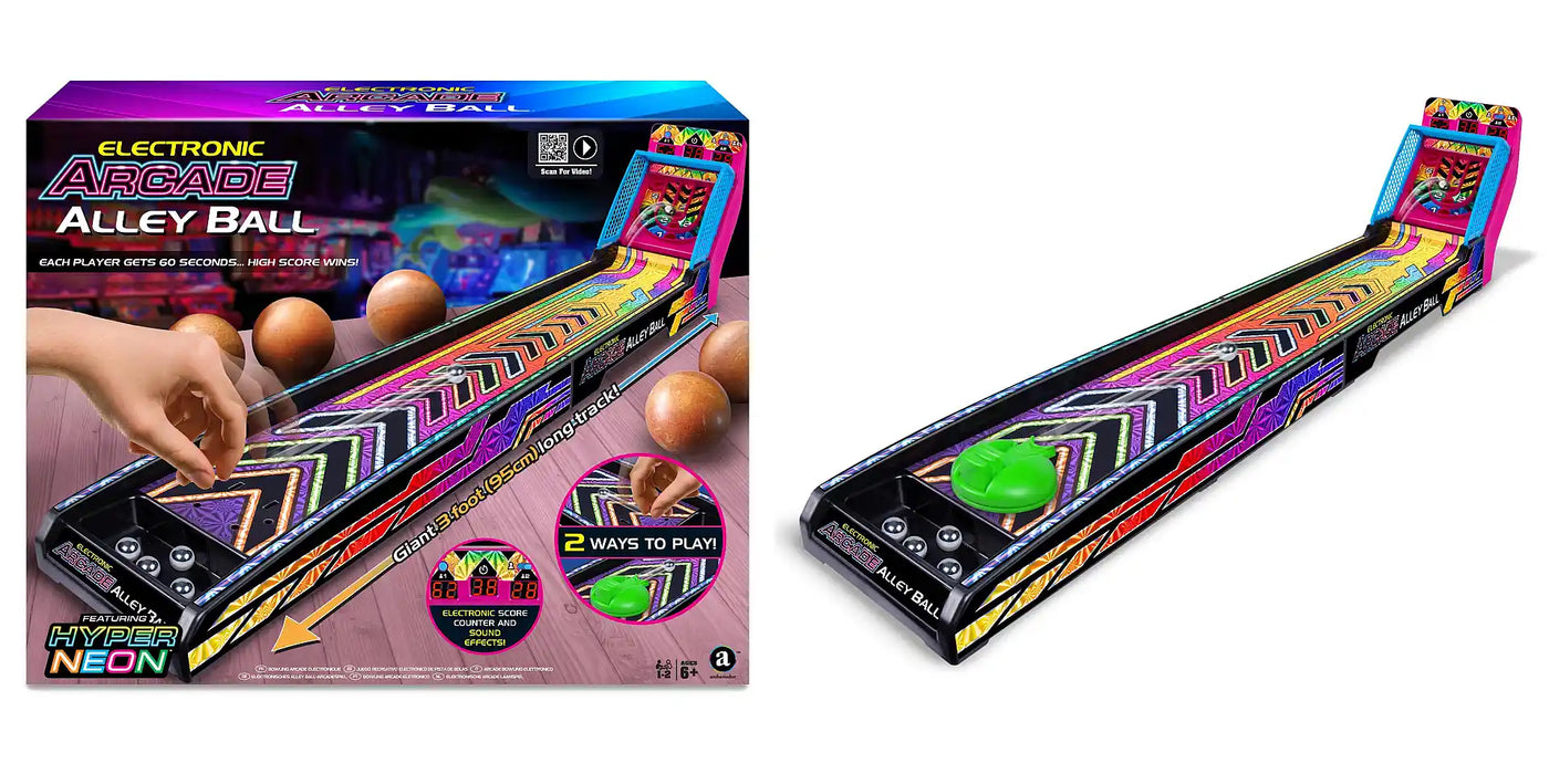Ambassador Electronic Arcade Alley Ball Hyper Neon Series