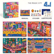 Mideer 4 in 1 Puzzle City