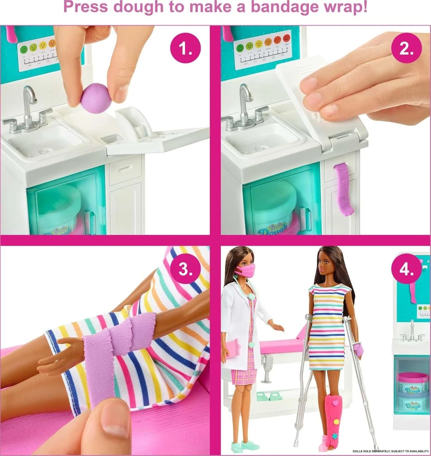 Barbie Careers Fast Cast Clinic Playset with Doctor Doll