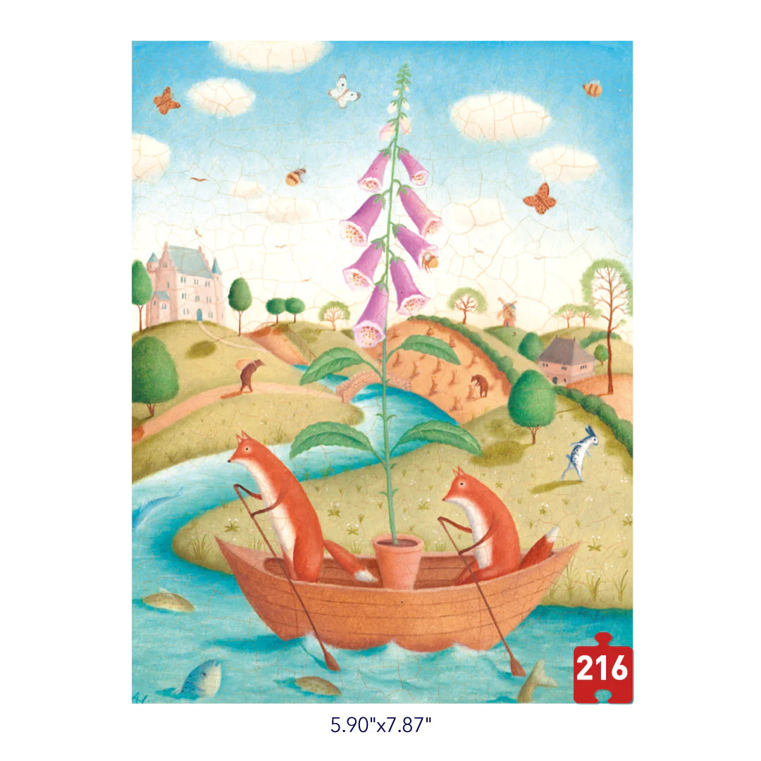 Mideer Pocket Series Puzzle Fish Also Like Flowers