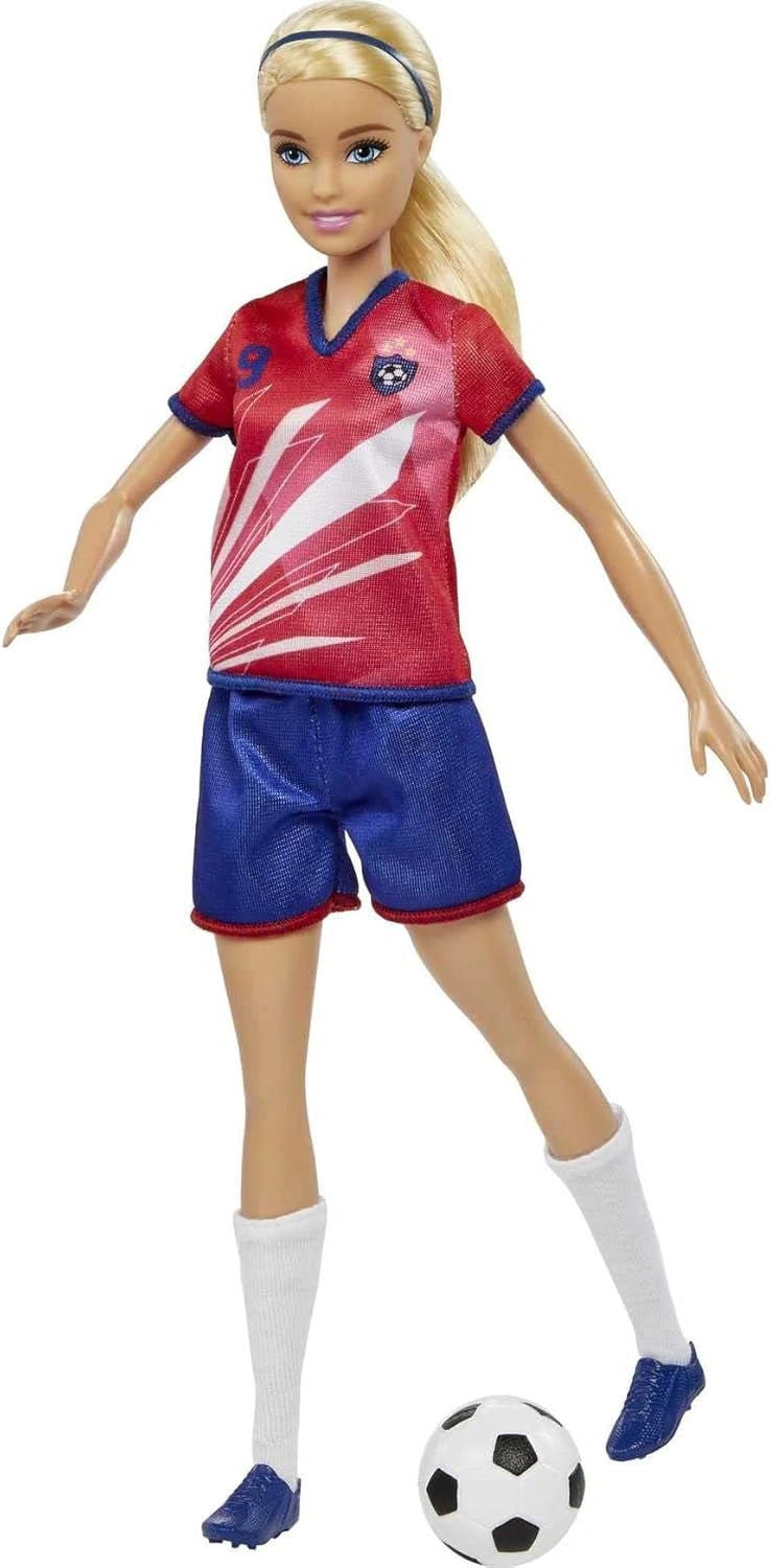 Barbie Soccer Player Doll with Ball & Uniform
