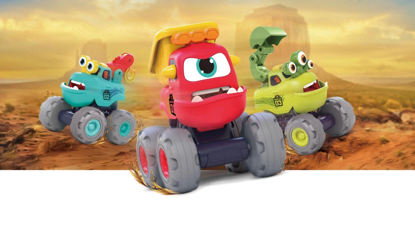 HOLA Fun Monster Construction Truck Set