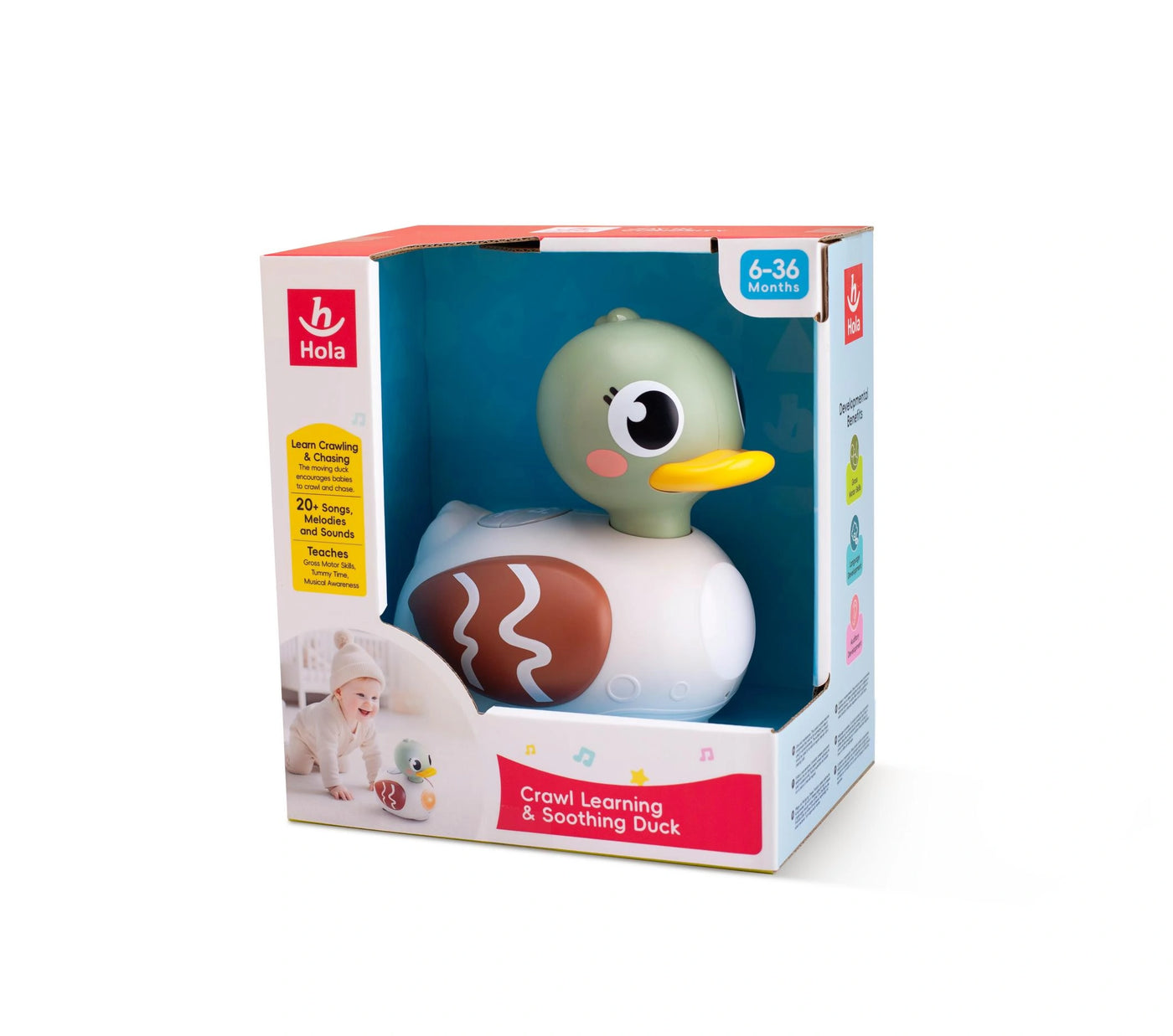 HOLA Crawl Learning & Soothing Duck