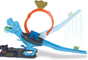 Hot Wheels City Track Set with T-Rex Loop Stunt Playset