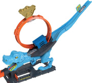 Hot Wheels City Track Set with T-Rex Loop Stunt Playset