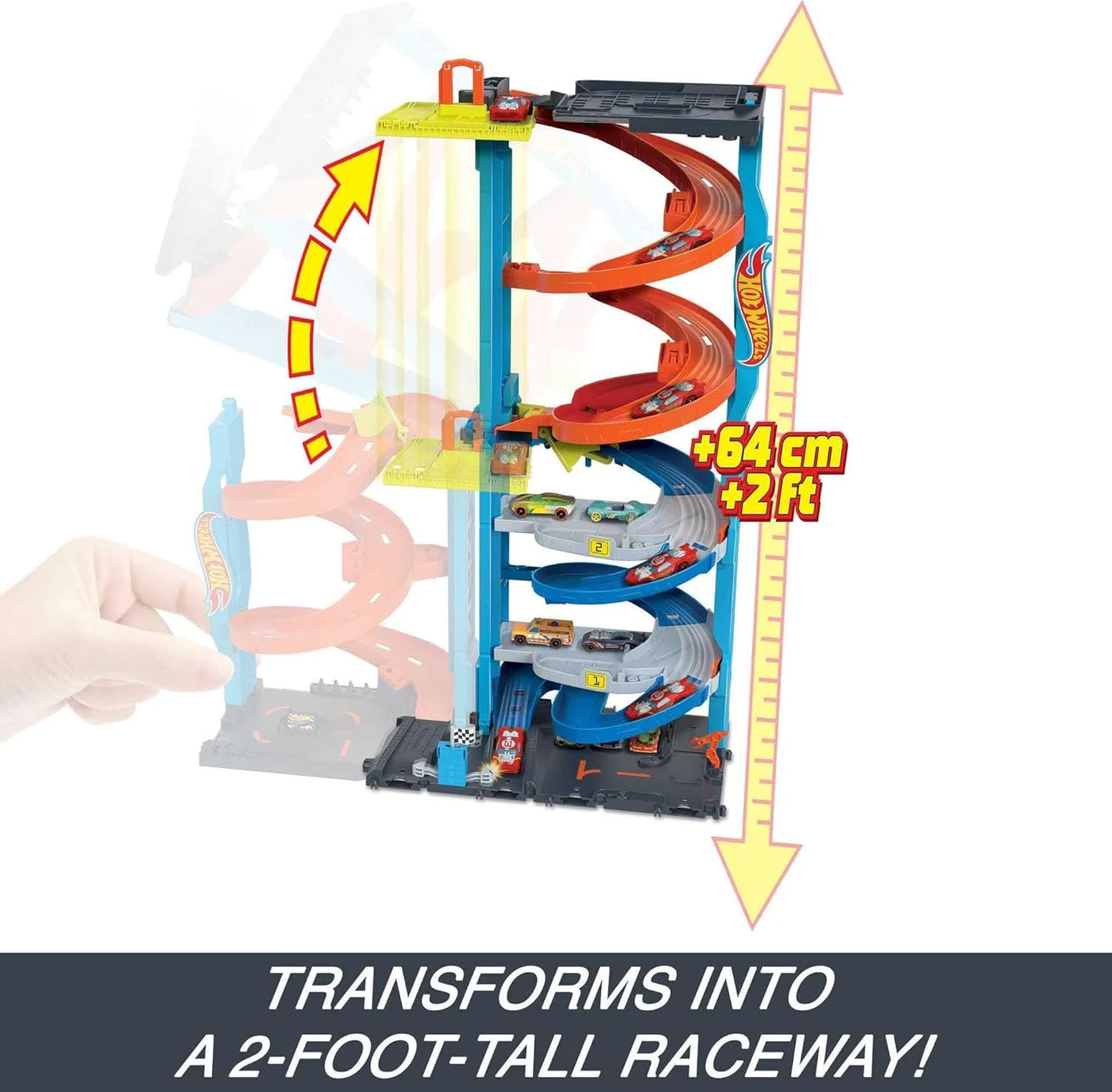 Hot Wheels Transforming Race Tower Track Set