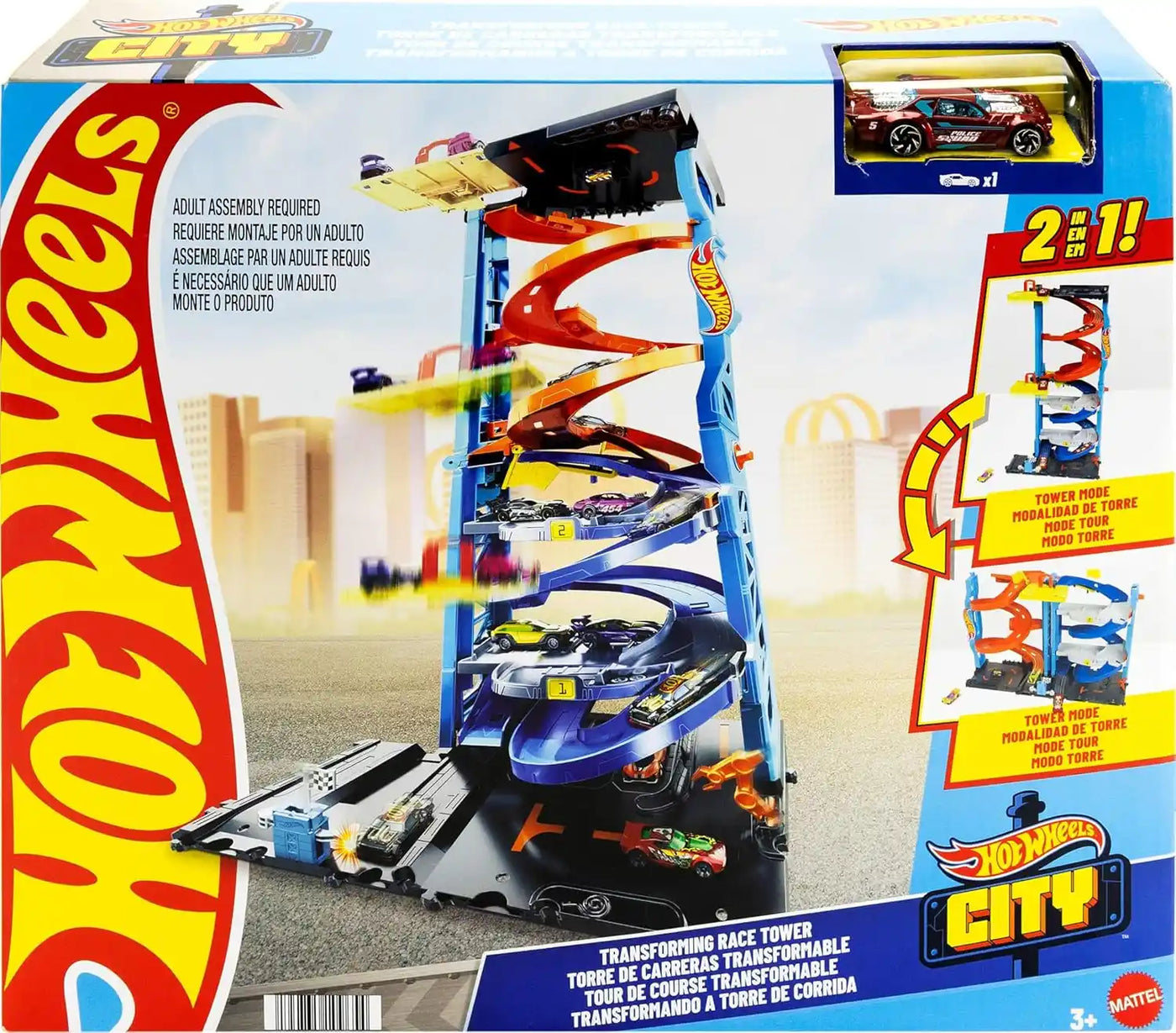 Hot Wheels Transforming Race Tower Track Set