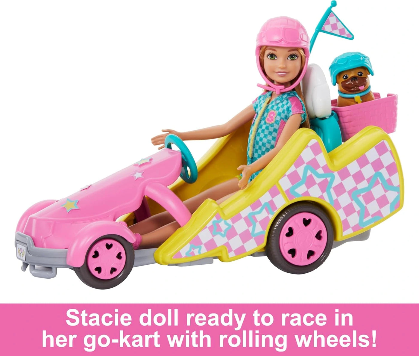 Barbie Stacie Doll with Go-Kart Car and Accessories