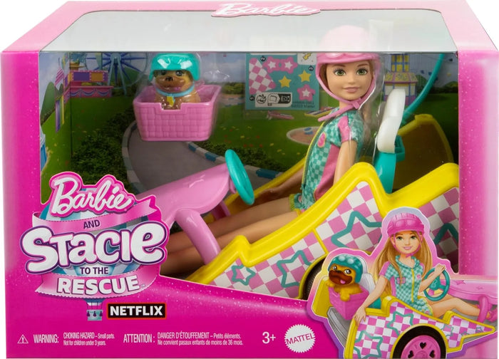 Barbie Stacie Doll with Go-Kart Car and Accessories